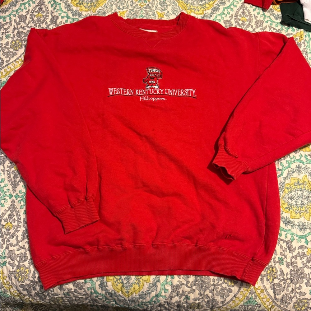 Western kentucky university Red Crewneck size xl Sweatshirt